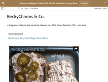 Tablet Screenshot of beckycharms.com